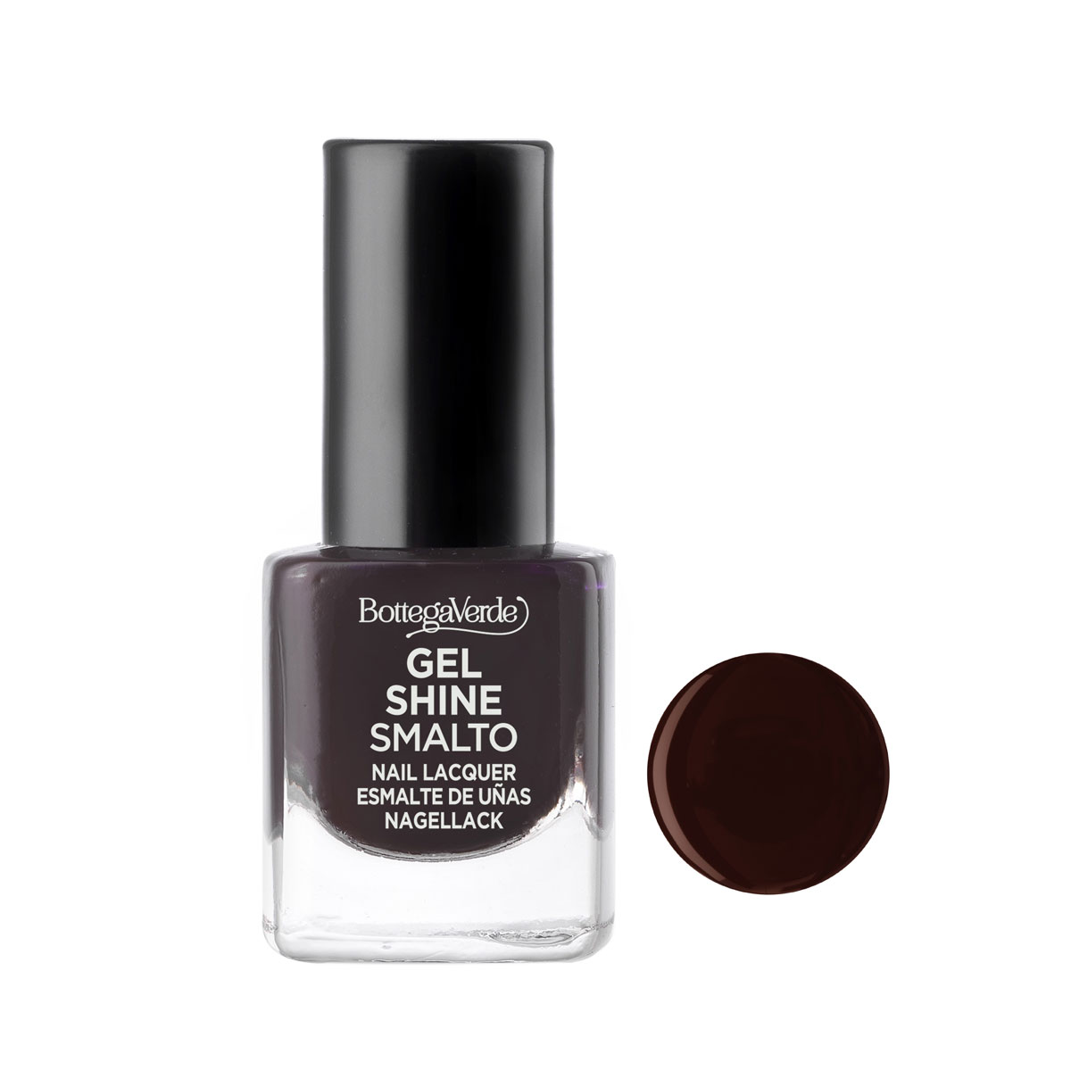 Lac de unghii stralucitor, visiniu inchis - Gel Shine, 5 ML, Bottega Verde