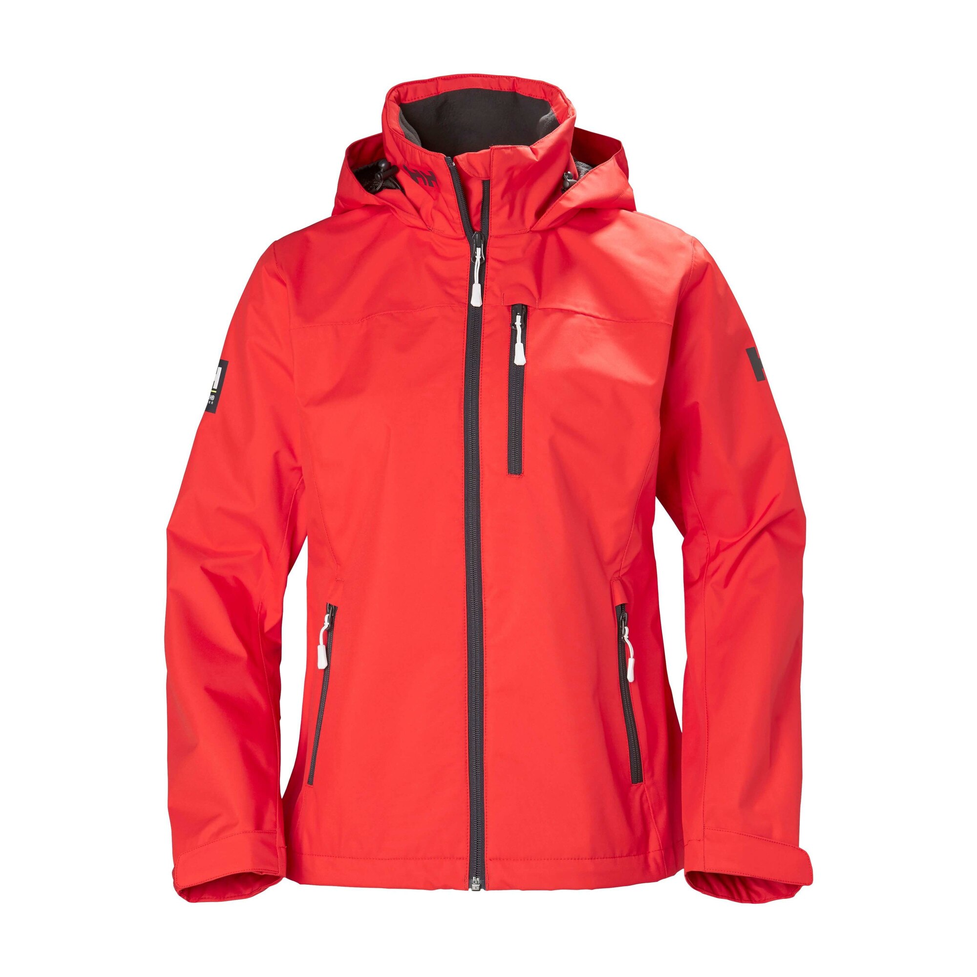 Jacheta de iahting dama, Helly Hansen W Crew Hooded Jacket, Rosu