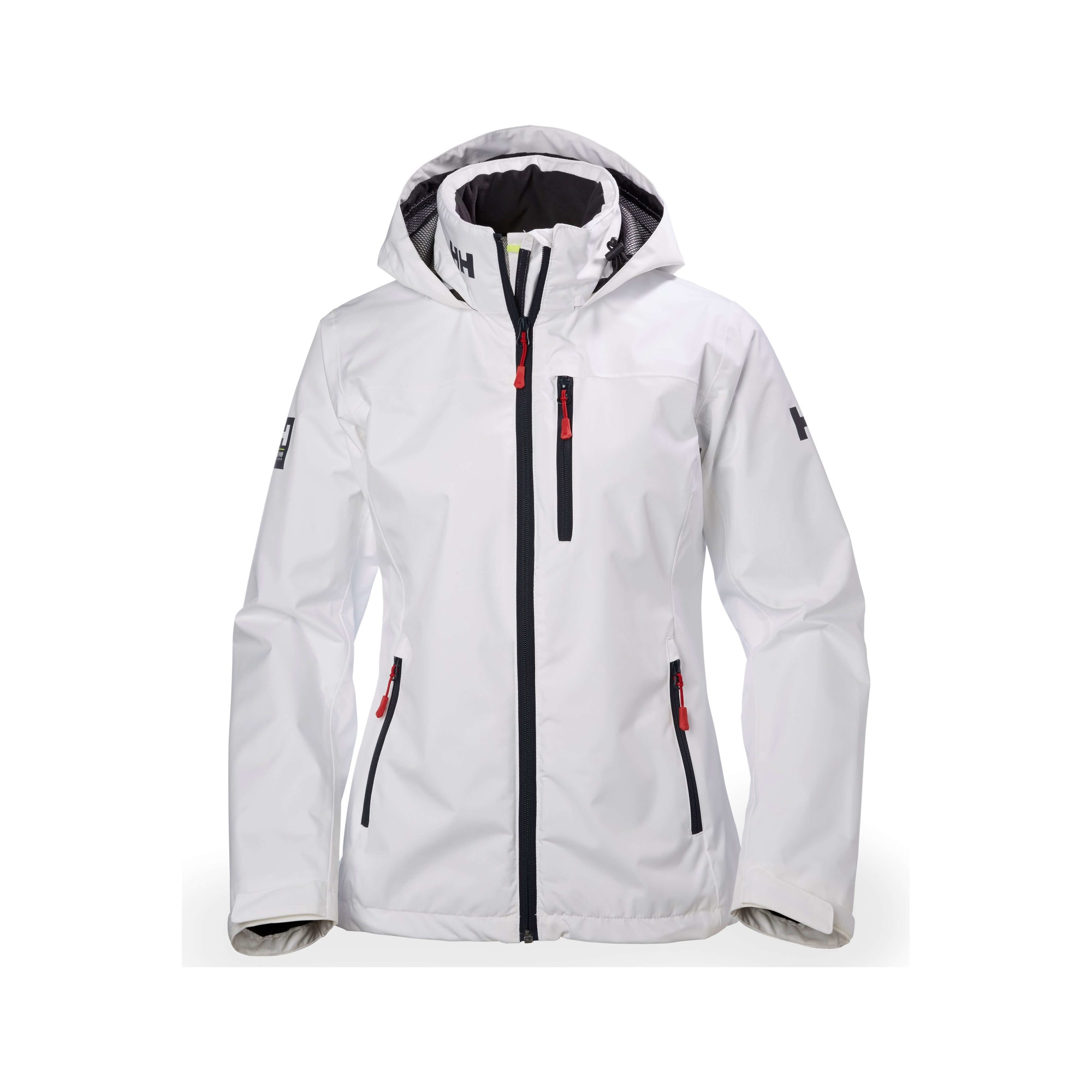 Jacheta de iahting dama, Helly Hansen W Crew Hooded Jacket, Alb