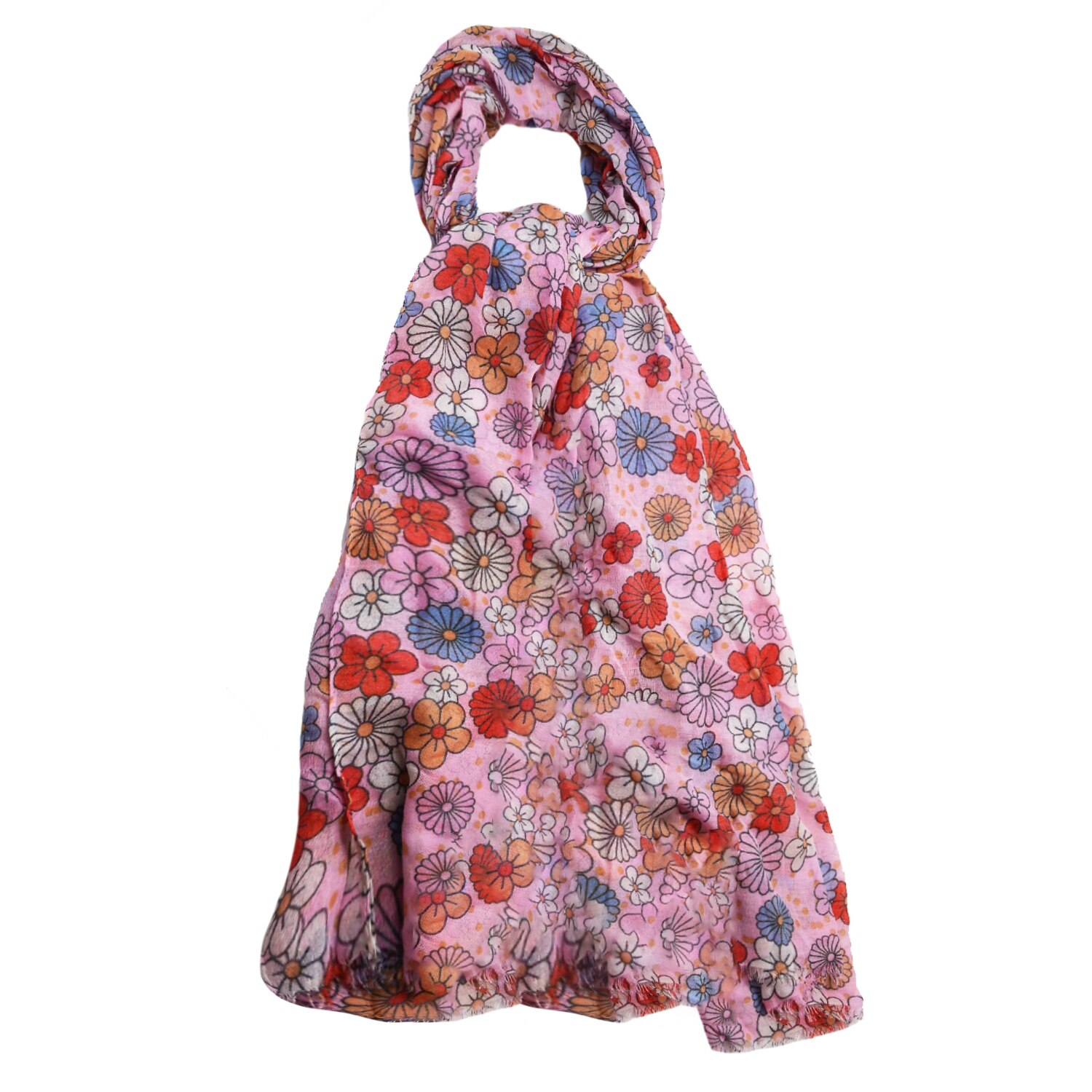 Esarfa FLOWERS 170x90cm , 80% Bumbac 20% Poliester