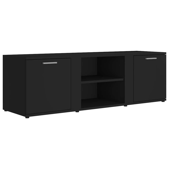 vidaXL fekete forgácslap TV-szekrény 120 x 34 x 37 cm 801162