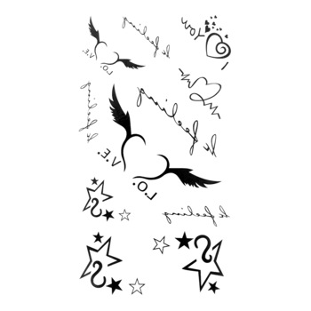 Tatuaj temporar 21 x 10 cm,Nevermore® HF119 Tatuaj temporar 21 x 10 cm,Nevermore® HF119