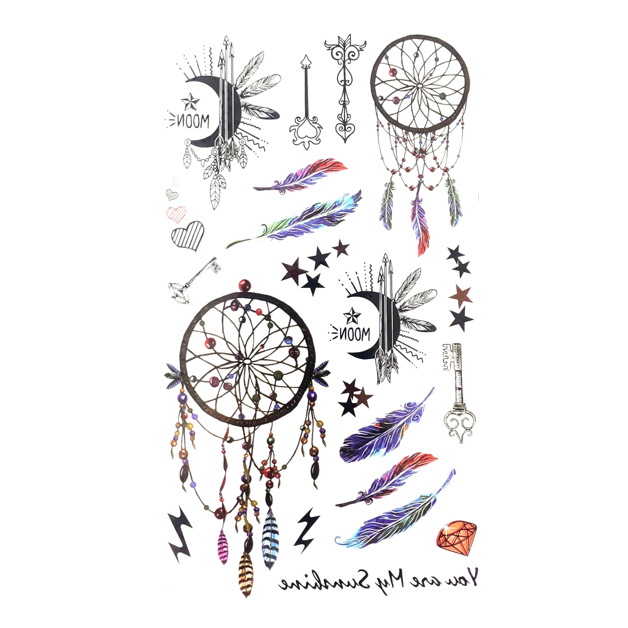 Tatuaj temporar 21 x 10 cm,Nevermore® HF106