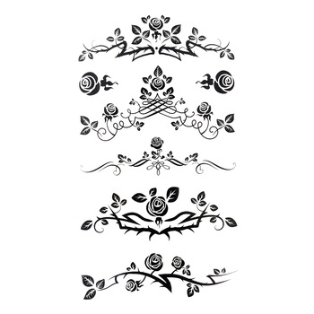 Tatuaj temporar 21 x 10 cm,Nevermore® KR143 Tatuaj temporar 21 x 10 cm,Nevermore® KR143