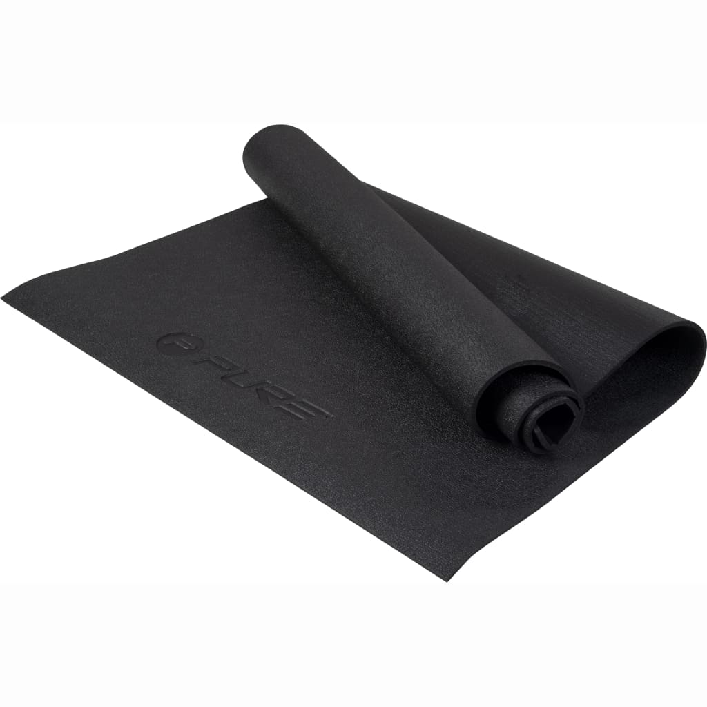 Saltea yoga, Pure2Improve, Polimer TPE, 140 x 70 x 0,6 cm, Negru