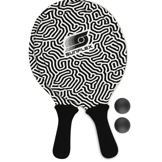 Set palete SUNFLEX Neoremix Illusion neopren beachball set alb-negru