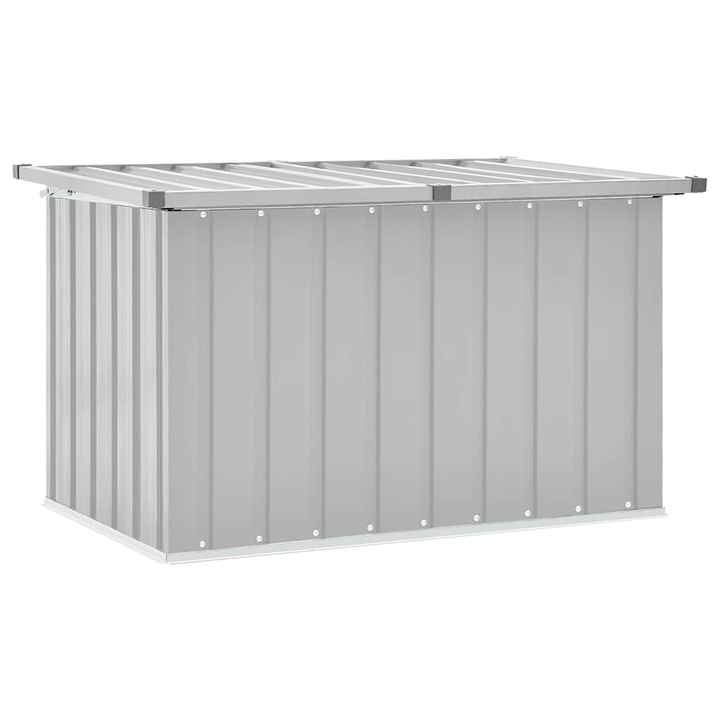 Lada de depozitare pentru gradina vidaXL, gri, 109x67x65 cm