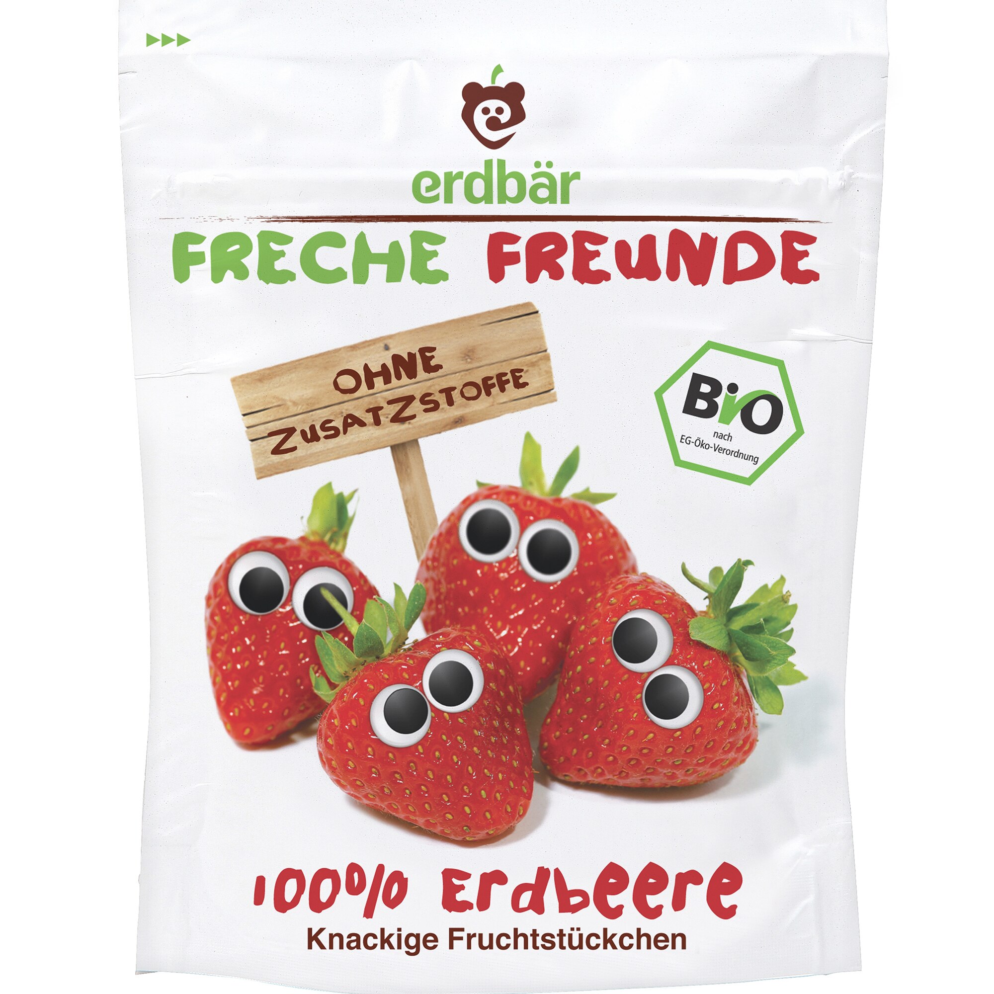 Capsuni crocante bio Erdbar, 12g