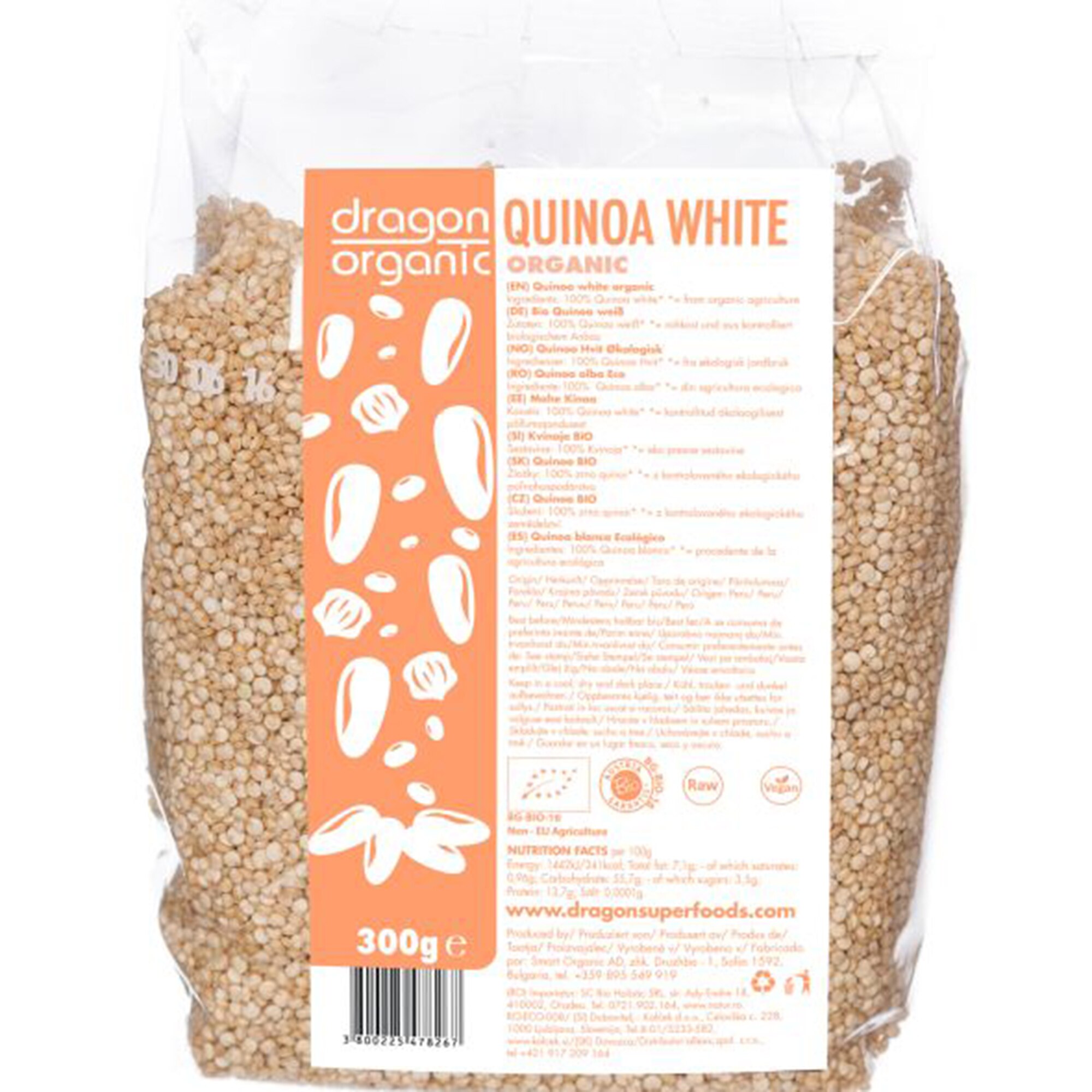 Quinoa alba bio Smart Organic, 300g