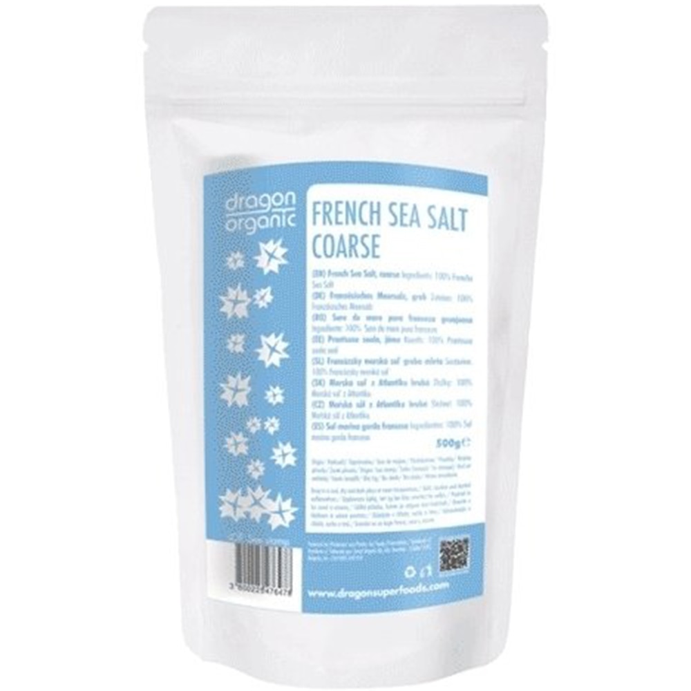 Sare pura de mare franceza grunjoasa Smart Organic, 500g