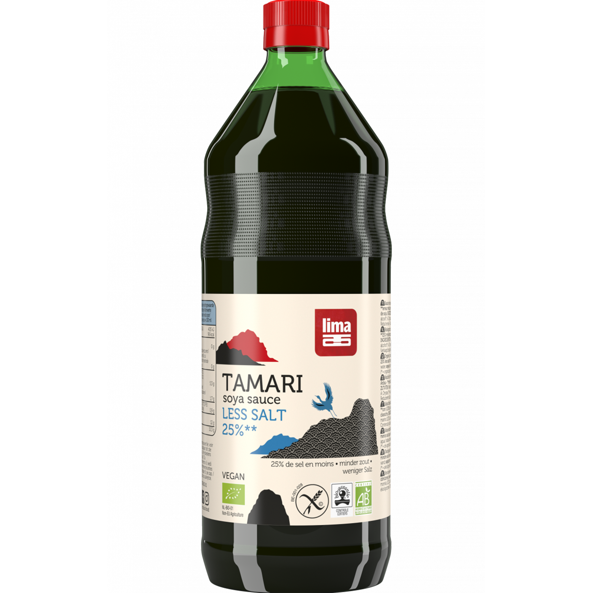Sos de soia tamari cu continut redus de sare bio Lima, 250ml