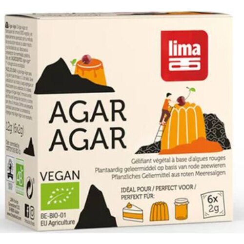 Agar agar pudra bio Lima, 6x2g