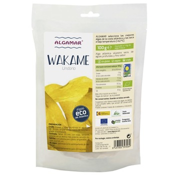 Alge marine wakame bio Algamar, 100g