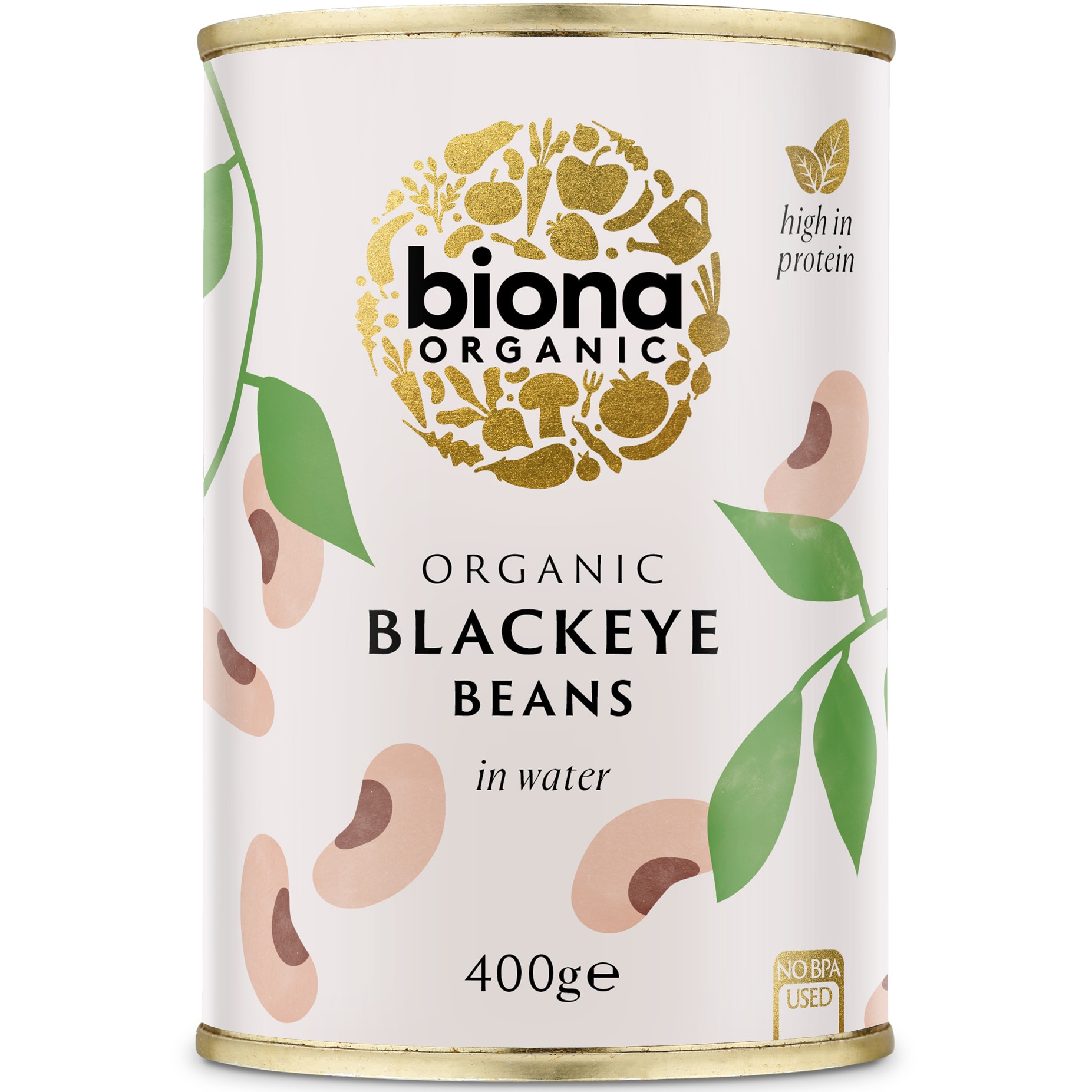 Fasole alba blackeye bio Biona, 400g