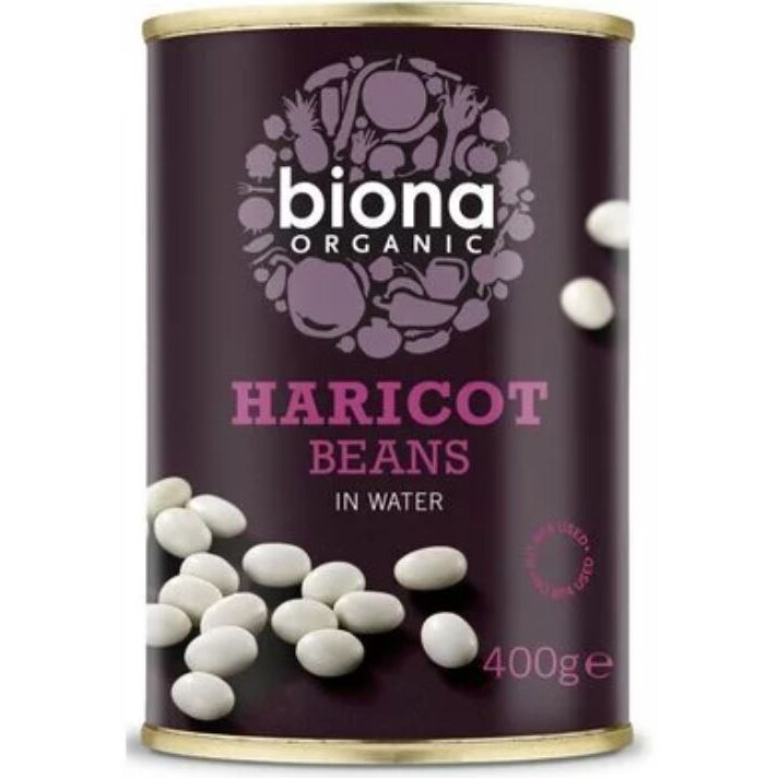 Fasole alba haricot bio Biona, 400g