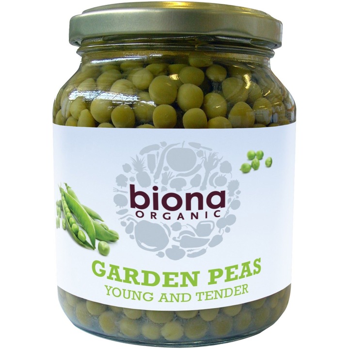 Mazare boabe la borcan bio Biona, 350g