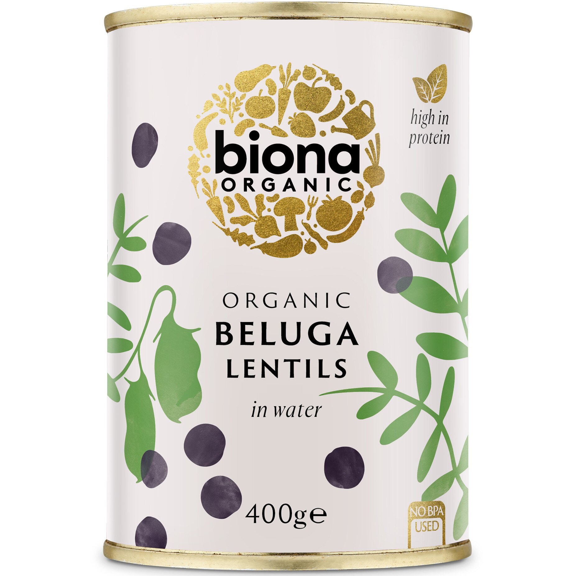 Linte neagra beluga bio Biona, 400g