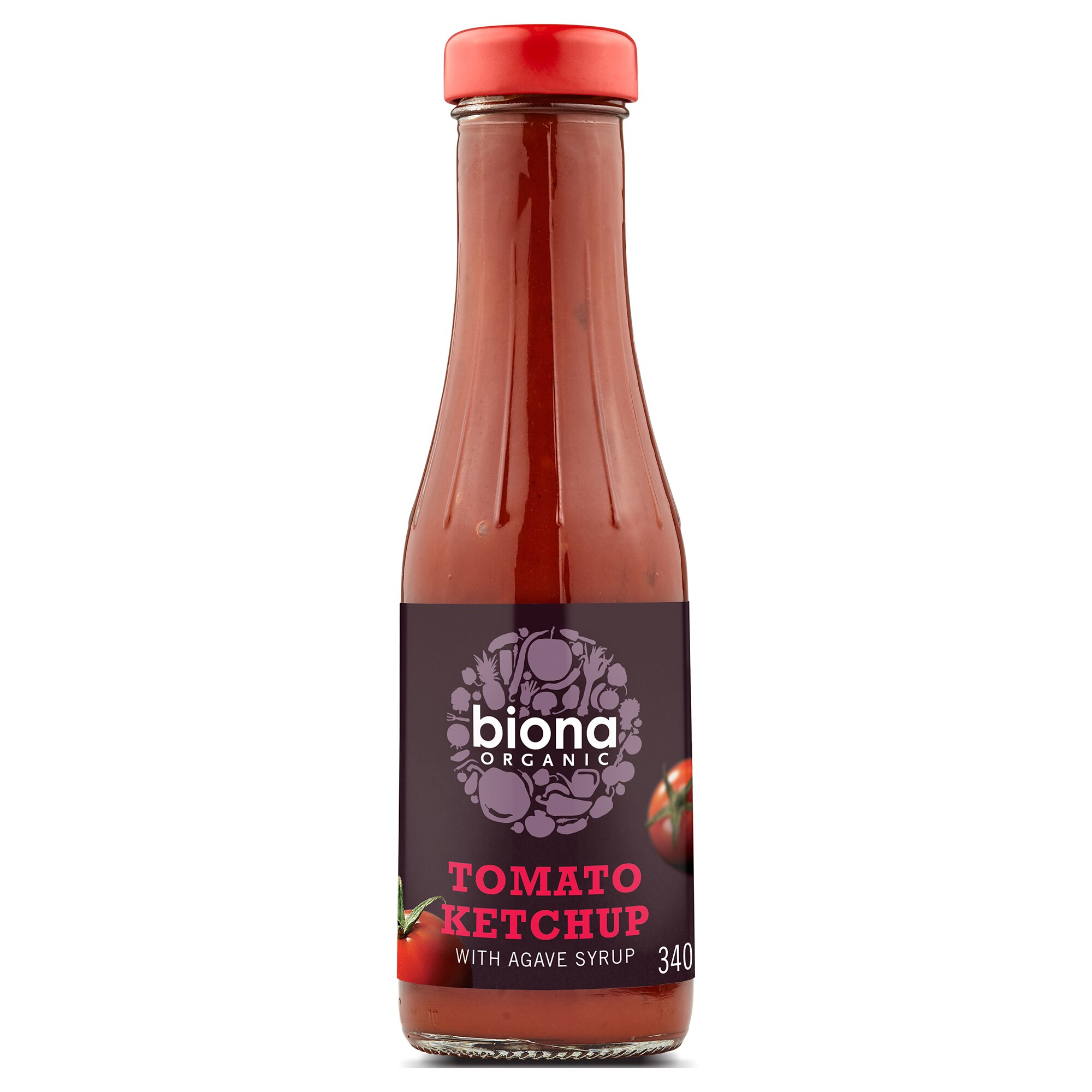 Ketchup cu sirop de agave bio Biona, 340g