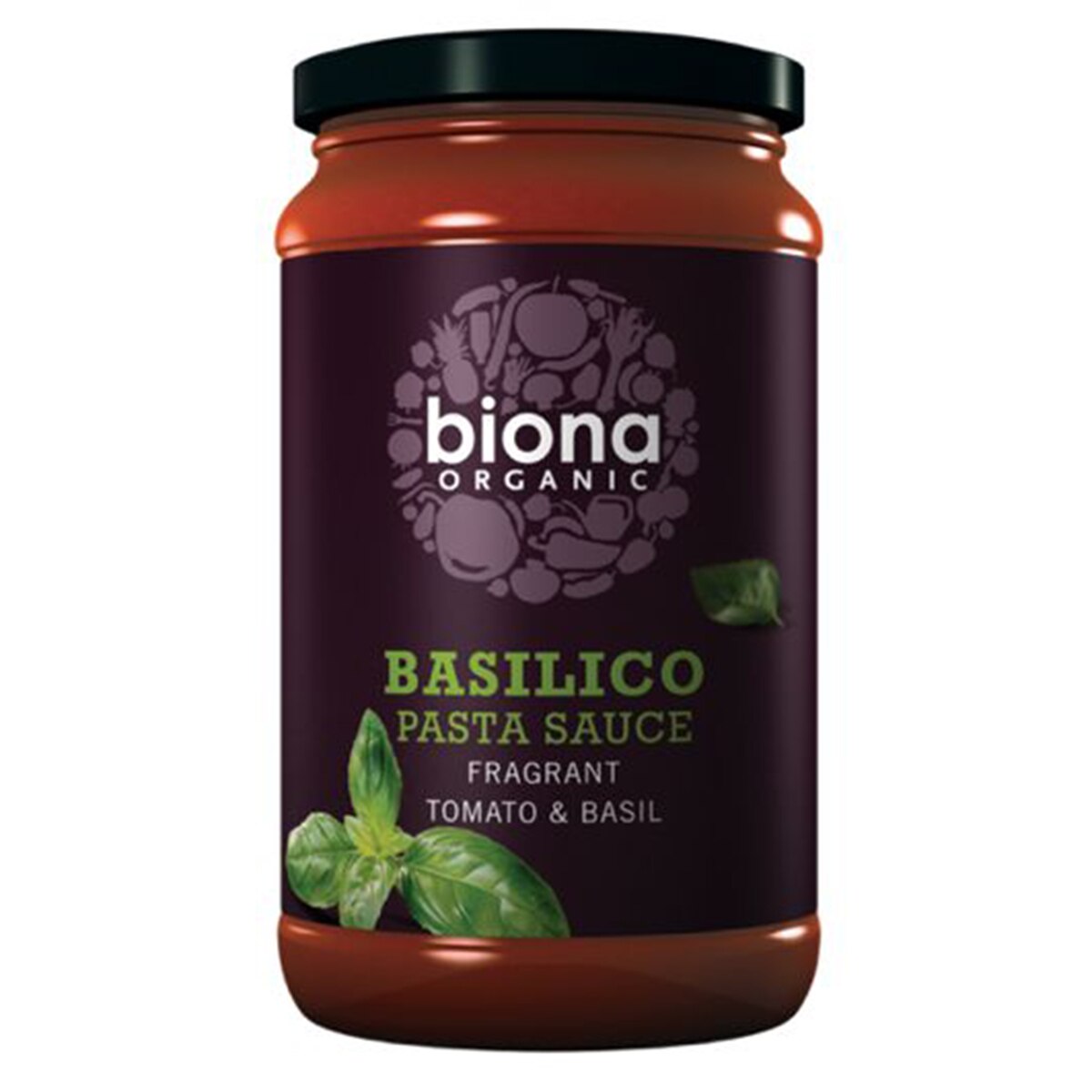 Sos basilico cu busuioc bio Biona, 350g