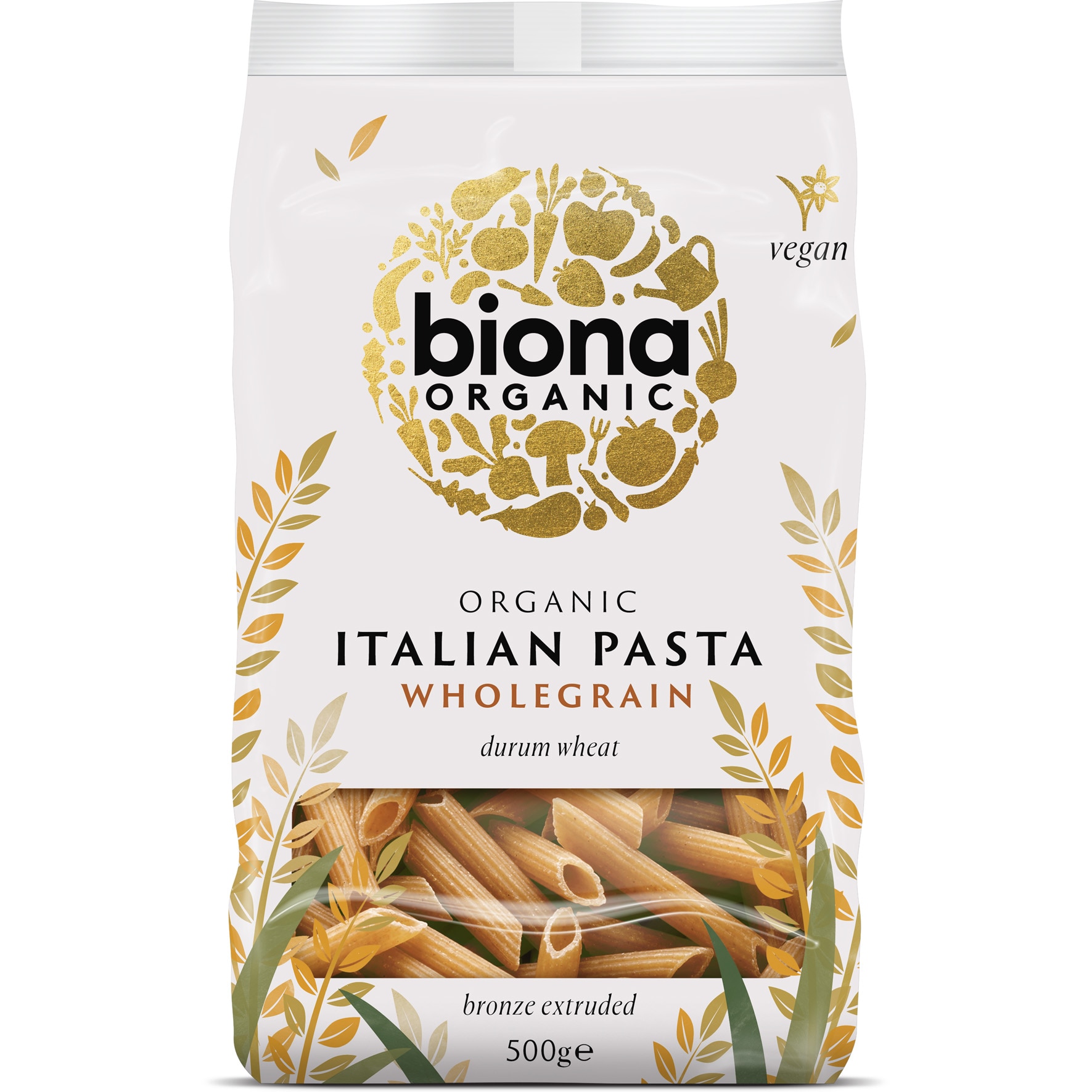Penne din grau integral bio Biona, 500g