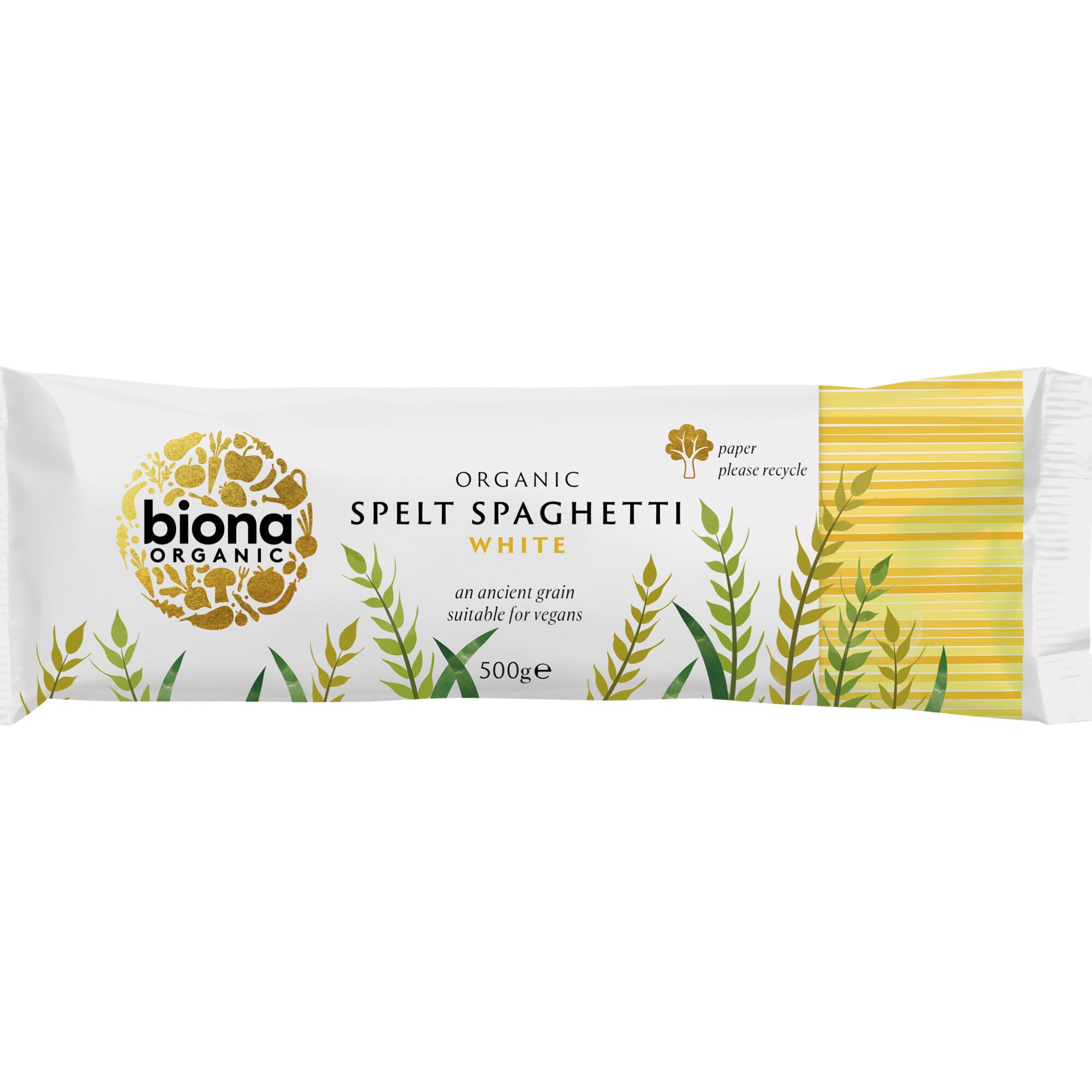 Spaghetti din grau spelta alb bio Biona, 500g