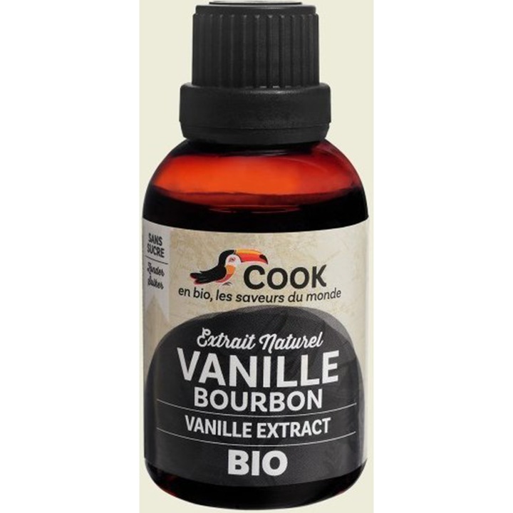 Extract de vanilie de bourbon bio Cook, 40ml