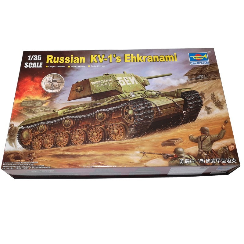 Macheta Militara Trumpeter KV-1S Ehkranami Soviet Heavy tank 1:35 TRUM 00357