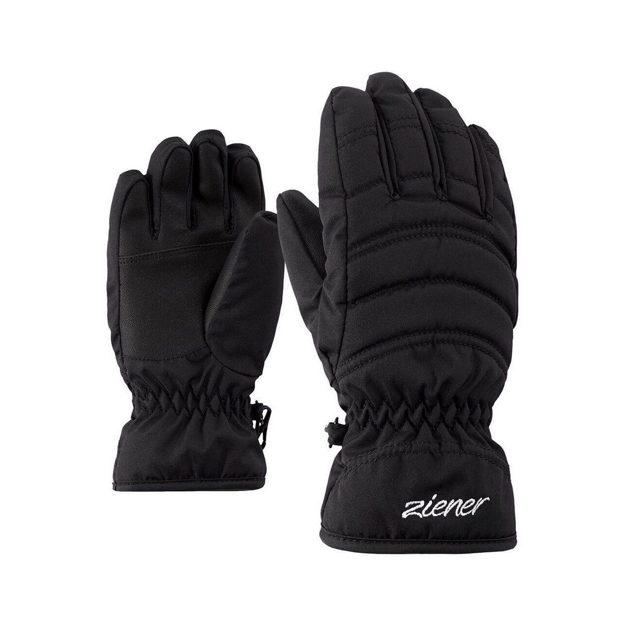 Manusi de schi, Ziener Lela Girls Glove Junior, Negru, 5