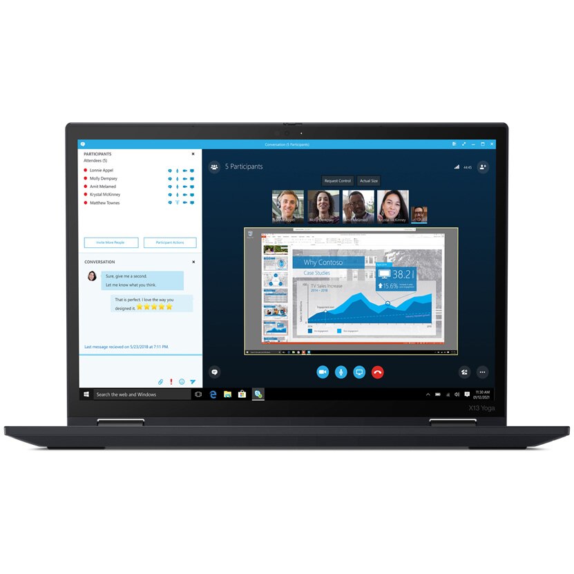 Laptop Lenovo 13.3'' ThinkPad X13 Yoga Gen 2, WQXGA IPS
