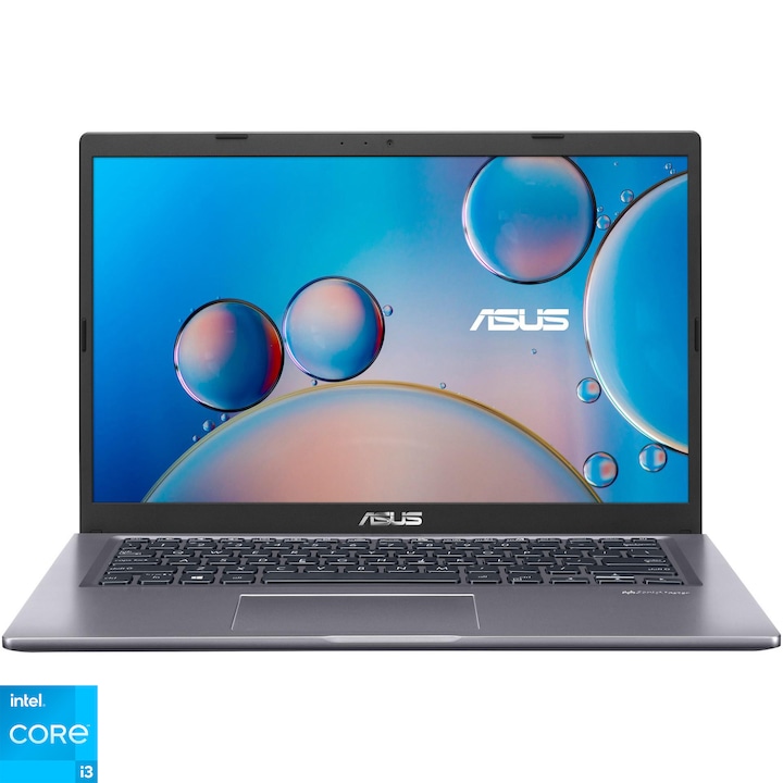 missile wealth golf Laptop ultraportabil Asus X415EA cu procesor Intel® Core™ i3-1115G4, 14",  Full HD, 8GB, 256GB, Intel® UHD Graphics, No OS, Slate Grey - Recomandat