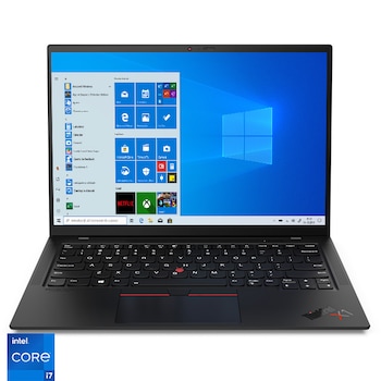 Laptop ultraportabil Lenovo ThinkPad X1 Carbon Gen 9 cu procesor Intel Core i7-1165G7, 14 Laptop ultraportabil Lenovo ThinkPad X1 Carbon Gen 9 cu procesor Intel Core i7-1165G7, 14