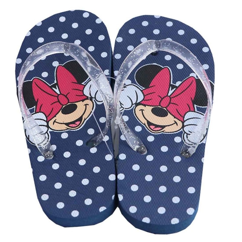 Papuci slapi flip flop Minnie Mouse Dots 9519, Bleumarin, 32-33 EU