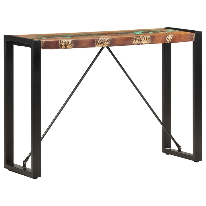 Конзолна маса vidaXL, 110x35x76 см, Регенерирано дърво масив, 10.55 Kg
