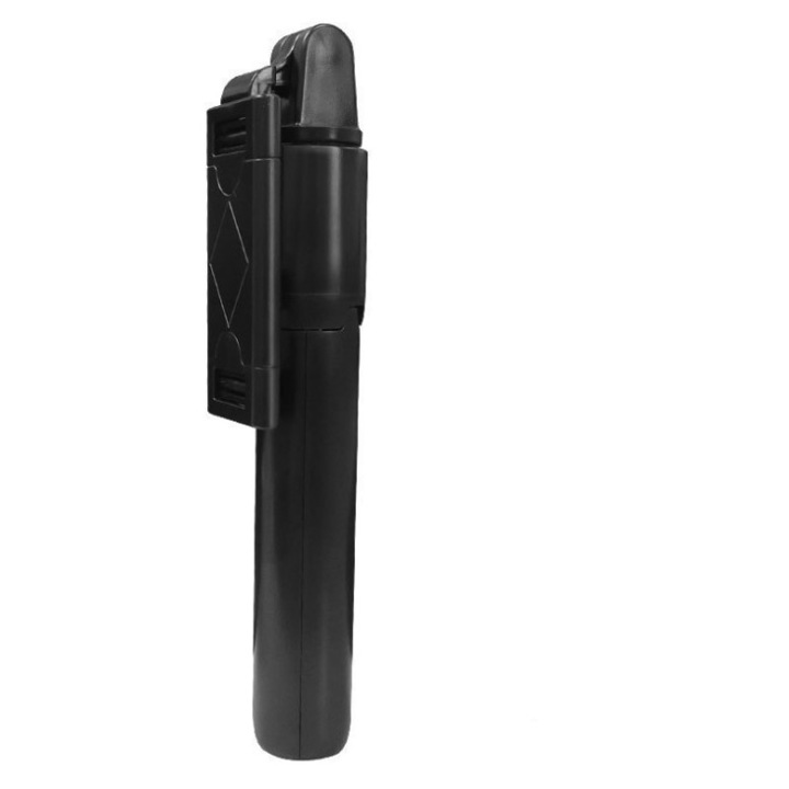 Селфи стик 3 в 1, BOMSTOM, Bluetooth, прибиращ се, 360 ° ротация, черен