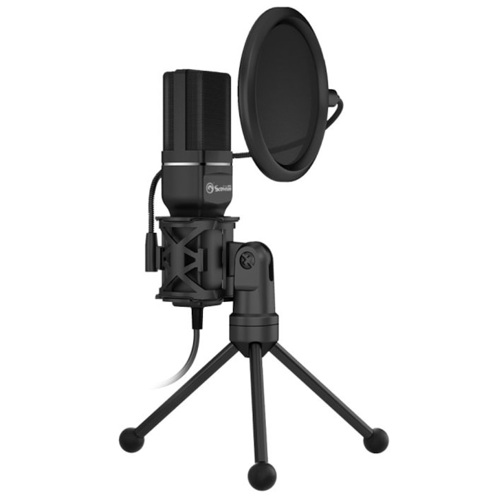 Микрофон Marvo Streaming Professional, черен, MARVO-MIC-03