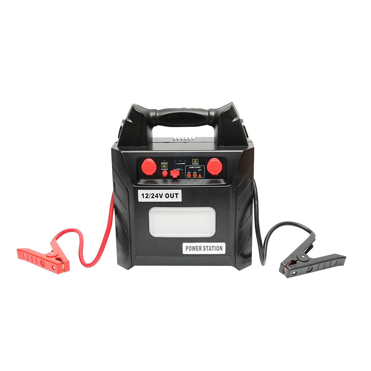 Starter pornire portabil cu 5 functii 12/24V 300W 600-3000A, baterie inclusa, lampa LED 3W si 1xUSB 5V/2.1A