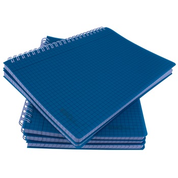 Caiet A5 cu spira metalica, microperforatii si coperti plastic, 100 file - matematica EVOffice Caiet A5 cu spira metalica, microperforatii si coperti plastic, 100 file - matematica EVOffice