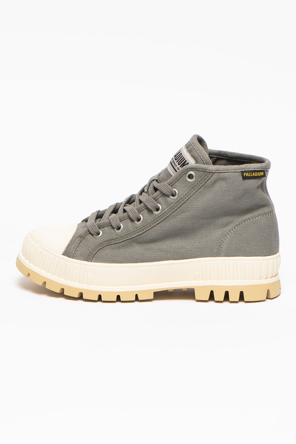 Palladium, Pantofi sport cu aplicatie logo Shock, Gri