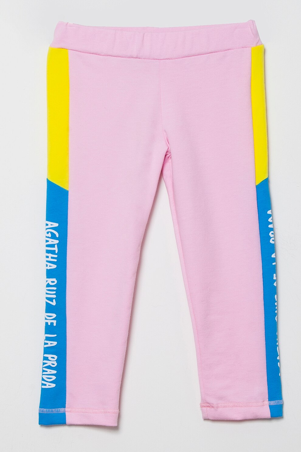 Agatha Ruiz de la Prada, Colanti cu imprimeu logo, Roz pastel, Galben, Albastru