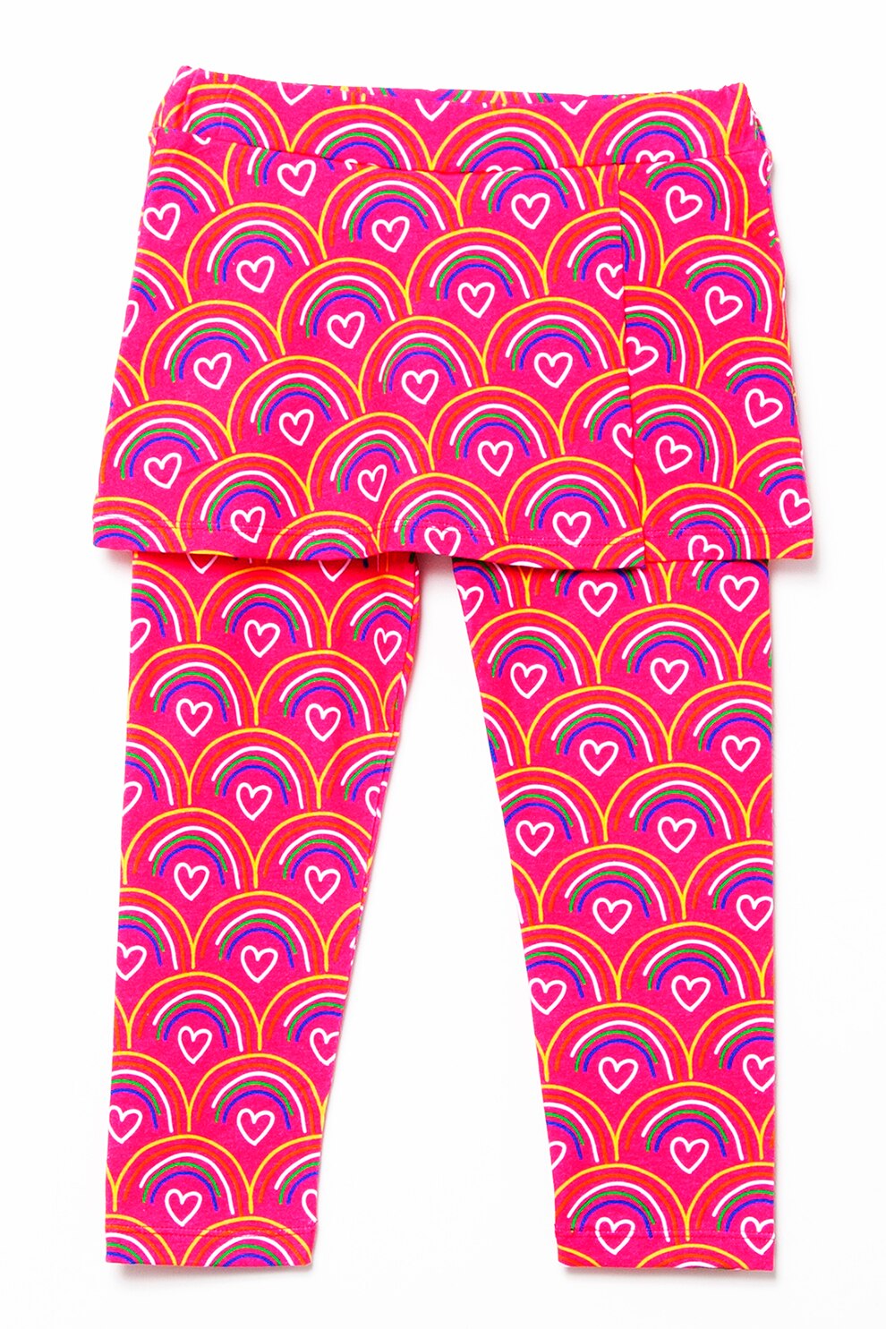 Agatha Ruiz de la Prada, Colanti cu model grafic si aspect 2in1, Roz aprins/galben/oranj