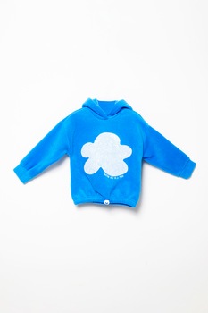 Agatha Ruiz de la Prada, Hanorac cu aplicatii cu paiete, Albastru/Alb Agatha Ruiz de la Prada, Hanorac cu aplicatii cu paiete, Albastru/Alb