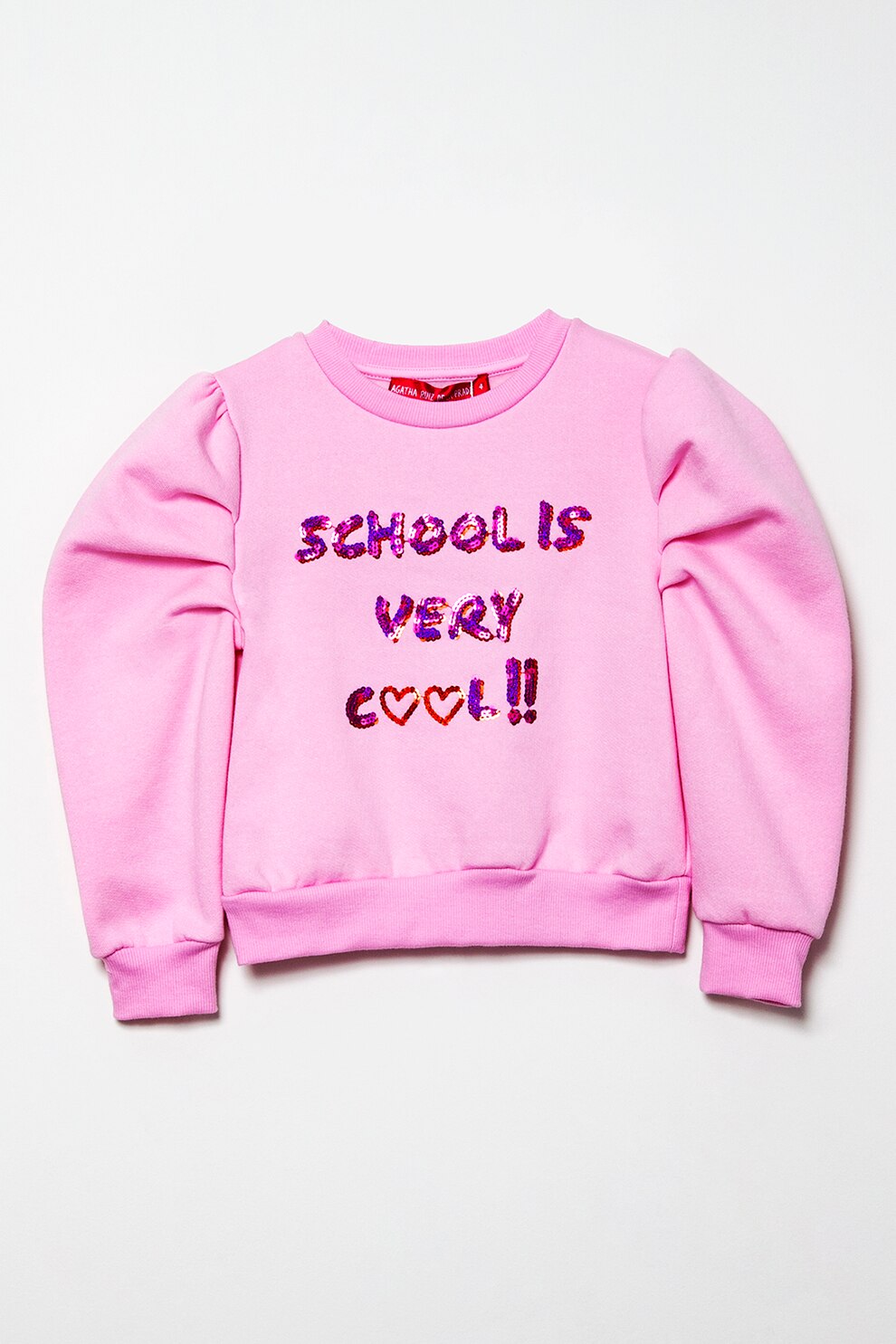 Agatha Ruiz de la Prada, Bluza sport cu maneci bufante si paiete, Roz