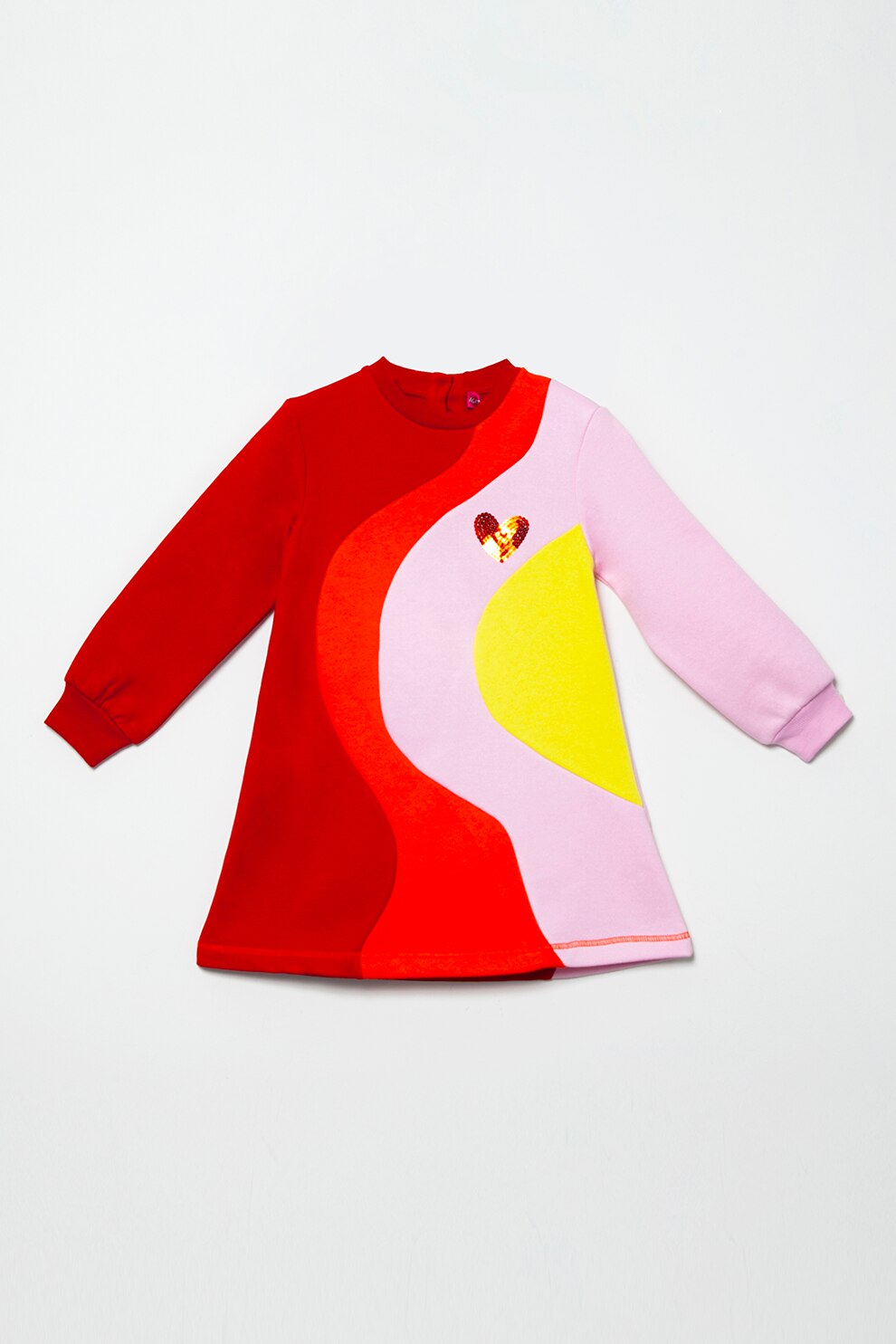 Agatha Ruiz de la Prada, Rochie sport cu model colorblock, lila, rosu, galben