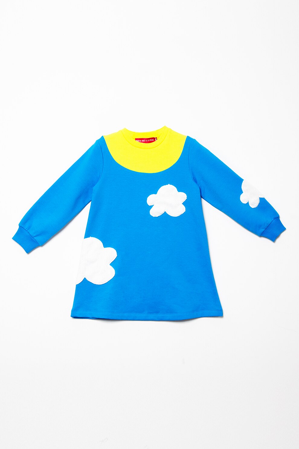 Agatha Ruiz de la Prada, Rochie sport cu aplicatii, Albastru royal/Alb/Galben