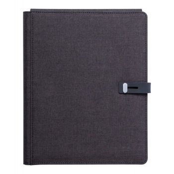 Mapa business cu loc de tableta si powerbank de 5000 mAh, 210×265×30 mm, Antonio Miro by AleXer, 20FEB5090, 600D Poliester, Negru, breloc inclus Mapa business cu loc de tableta si powerbank de 5000 mAh, 210×265×30 mm, Antonio Miro by AleXer, 20FEB5090, 600D Poliester, Negru, breloc inclus