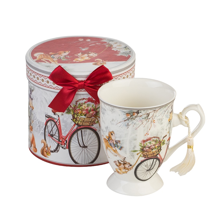 Комплект Димс-92, Коледна чаша със столче и кутия, Велосипед