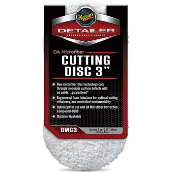 Set 2 bucati burete polish cu microfibra Meguiar's pentru masina de polish, abraziv , 3 Set 2 bucati burete polish cu microfibra Meguiar's pentru masina de polish, abraziv , 3