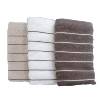 Set 3 prosoape bumbac 100%, 30x50cm, Bahar Home, Crem/Bej/Maro Set 3 prosoape bumbac 100%, 30x50cm, Bahar Home, Crem/Bej/Maro