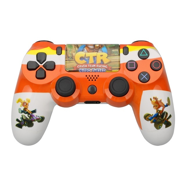 Controller Wireless Gamepad, Vibratii Dubla, compatibil cu PS4/PS4 Pro/PS2/PS3/SWITCH/Xbox/Android/Televizor, sundiguer, Portocaliu/Alb