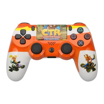 Controller Wireless Gamepad, Vibratii Dubla, compatibil cu PS4/PS4 Pro/PS2/PS3/SWITCH/Xbox/Android/Televizor, sundiguer, Portocaliu/Alb Controller Wireless Gamepad, Vibratii Dubla, compatibil cu PS4/PS4 Pro/PS2/PS3/SWITCH/Xbox/Android/Televizor, sundiguer, Portocaliu/Alb